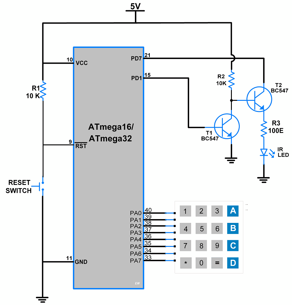 ATmega16 IR Serial Transmitter
