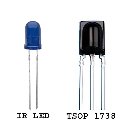 IR LED and TSOP 1738