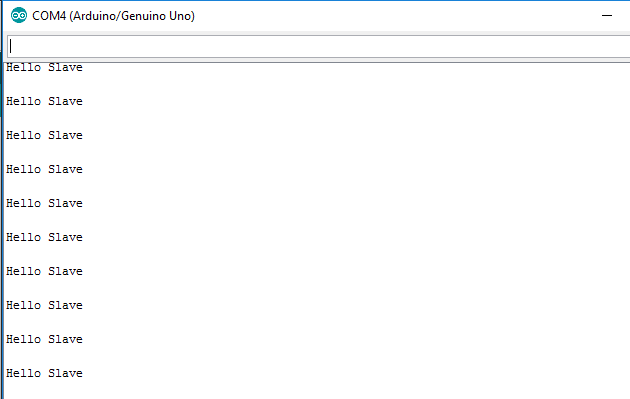 SPI Slave Arduino Output Window