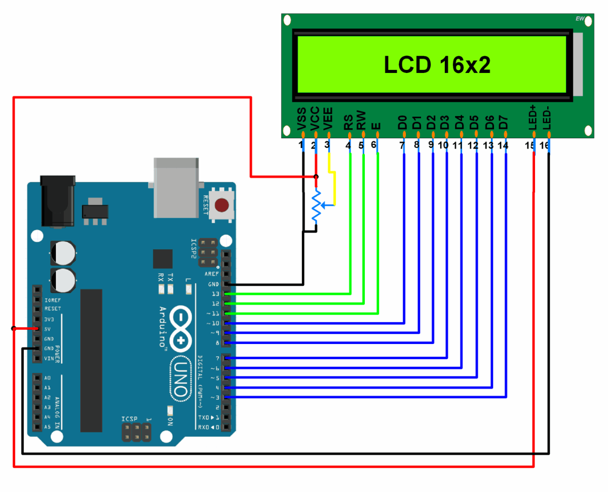 Beginners Guide For LCD 16x2 Display | Sensors and Modules