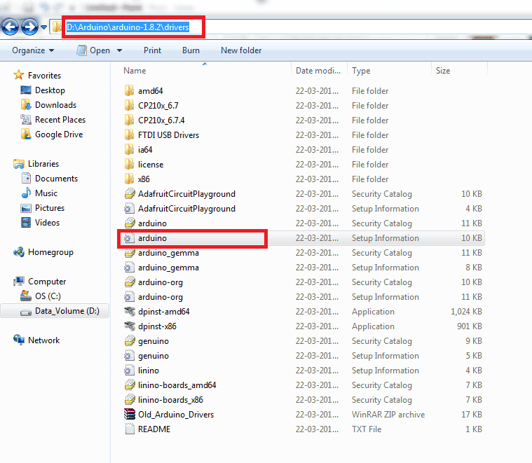 Driver Folder