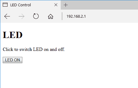 LED控制HTML頁面