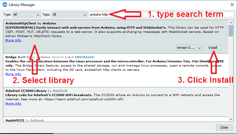 arduino http library