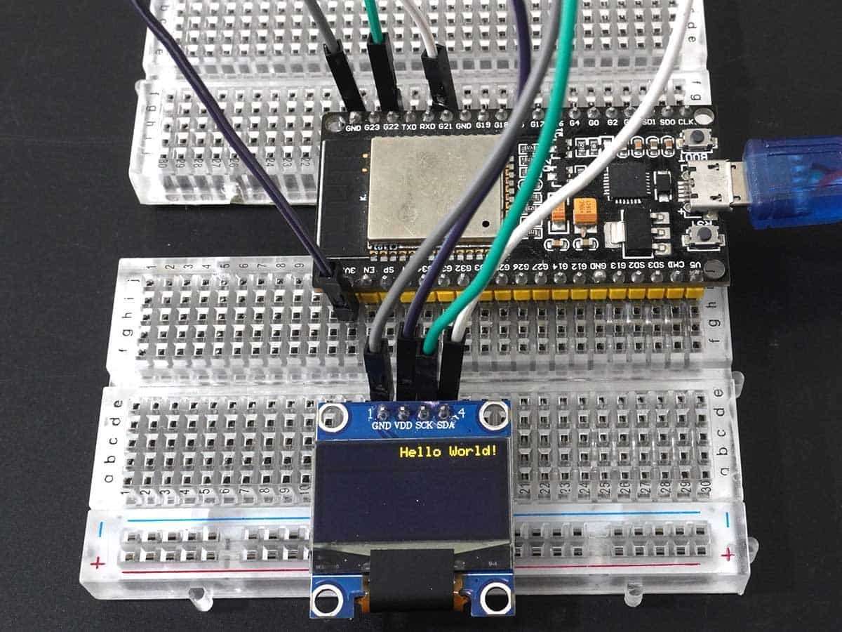 128x64 OLED Graphic Display Interfacing with ESP32 | ESP32