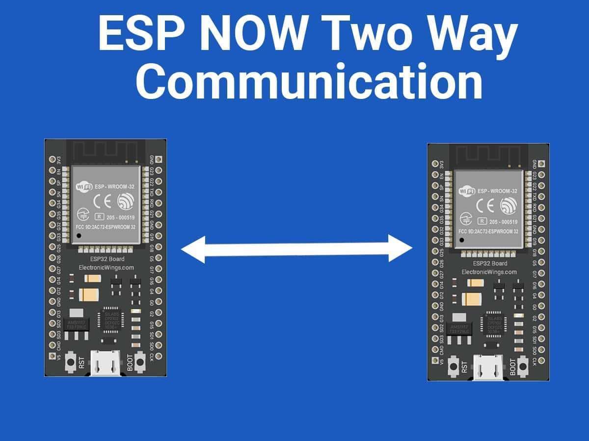 Esp32 Esp Now Two Way Communication | Esp32