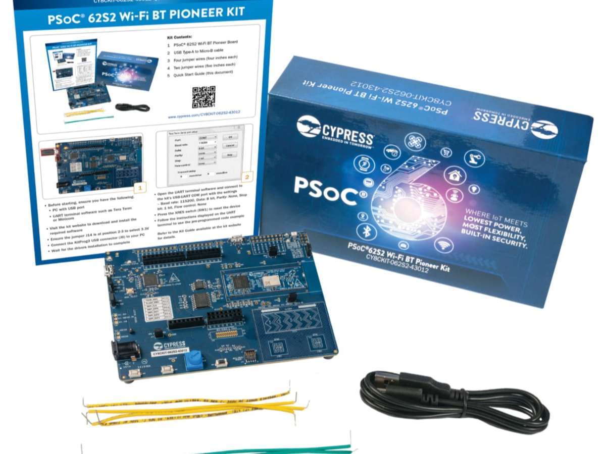 Giveaway- Infineon PSoC™ 62S2 Wi-Fi® BT® Pioneer Kit