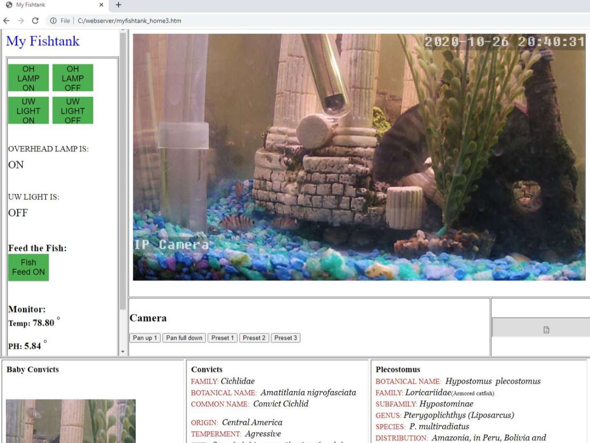 fish tank wifi camera