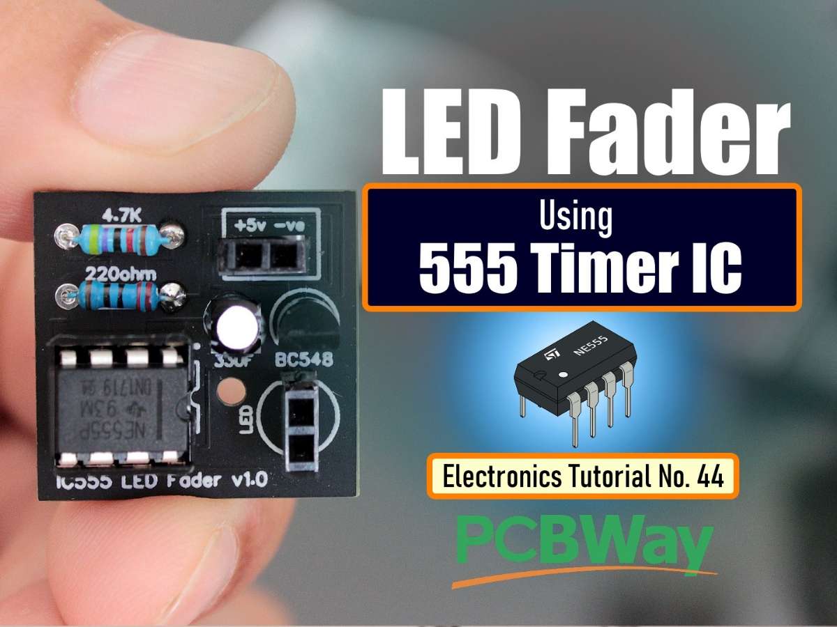 LED Fader Using 555 Timer IC | project