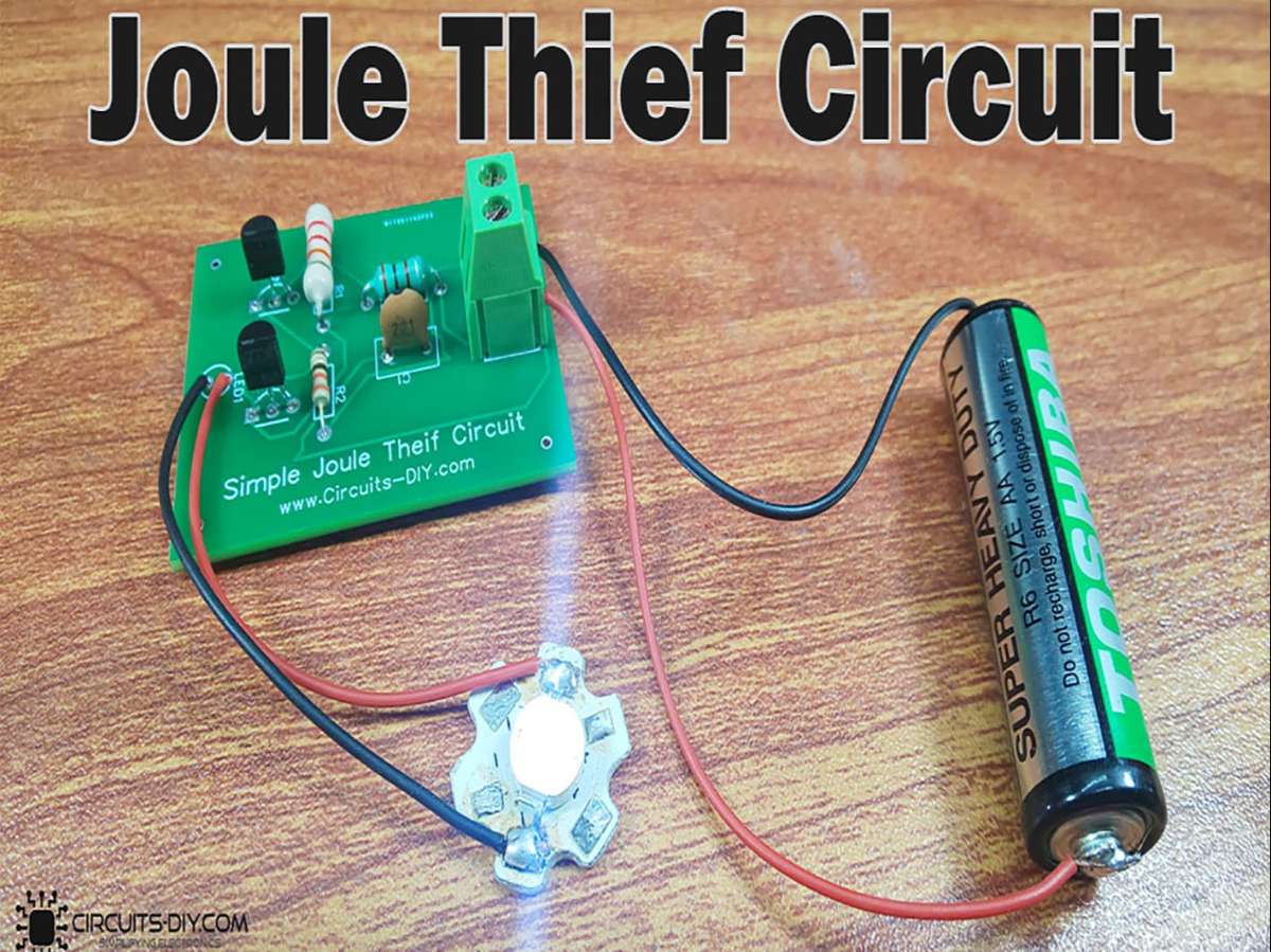 Simple Joule Thief Circuit - DIY Electronics Project | project