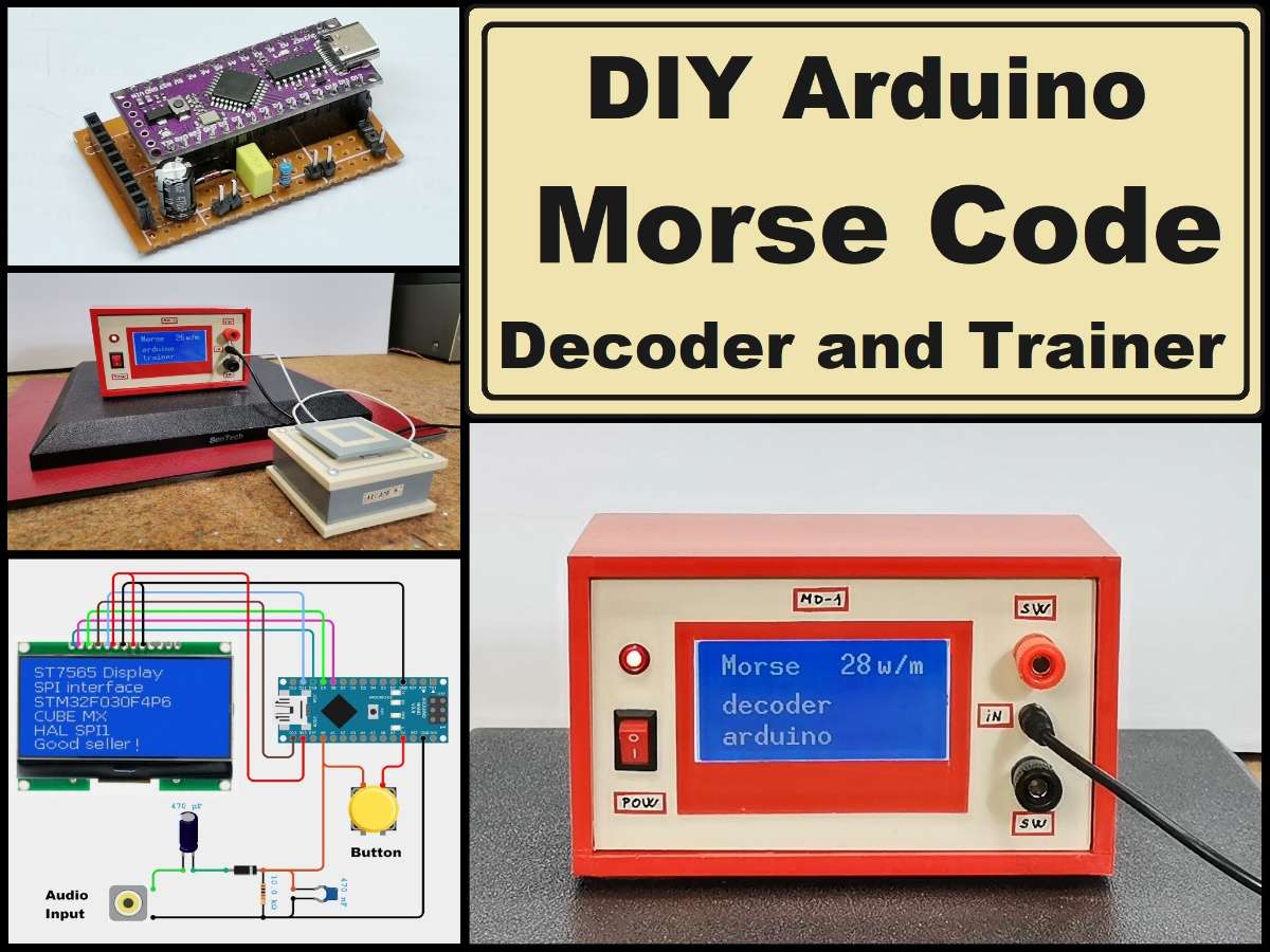 DIY Arduino Morse code Decoder and Trainer | project