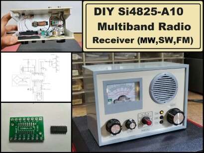 DIY Si4825 A10 multiband Radio (MW SW FM)