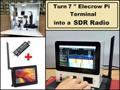 How to turn a 7 inch Elecrow pi terminal into a standalone SDR Radio