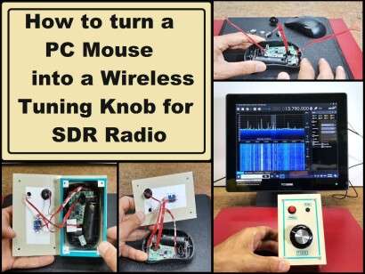 How to turn a Mouse into a Wireless Tuning Knob for SDR Radio