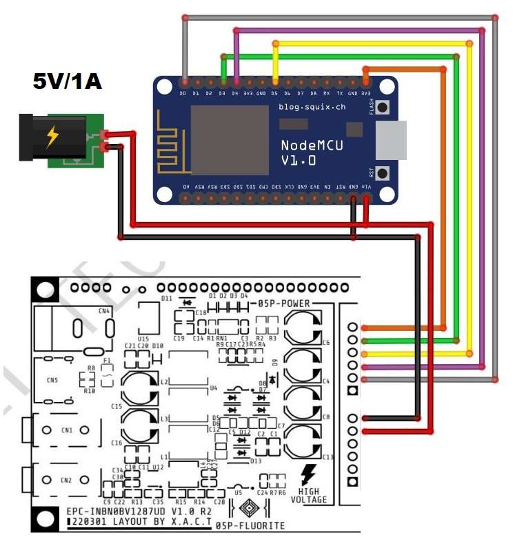 Simple ESP8266 NTP Clock on VFD Display VFD256x50 GP1287 | projec..